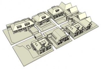 multi print maquette, zorgwoningen, Denekamp, Netherlands - modeled April 2007