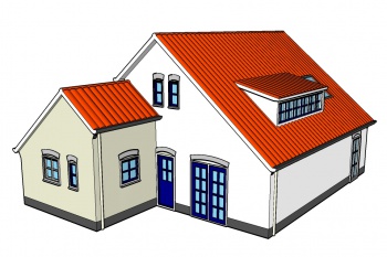 Macsys's pilot project; 3d printed house on wooden pedestal. Details are in the 0.8-1mm range, layer step size is 0.2mm